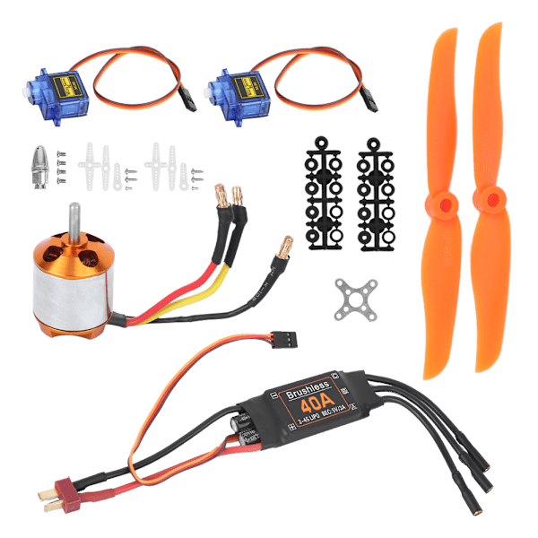 A2217 2300KV Børsteløs Motor 40A ESC SG90 9G Mikro Servo 6035 Propell for RC Fly (A2217 2300KV Motor 40A ESC SG90 9G Servo 6035 Propell )