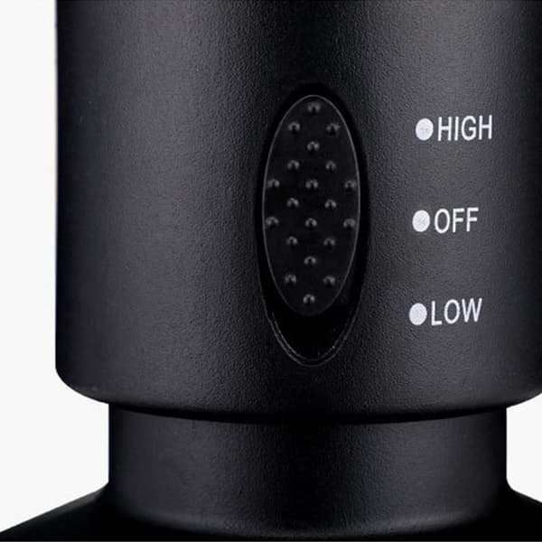 Mini USB Bladeless Tower Fan, 2 hastigheder og tilstande, piedestalventilator til soveværelse, stue, kontor, hjem, sort