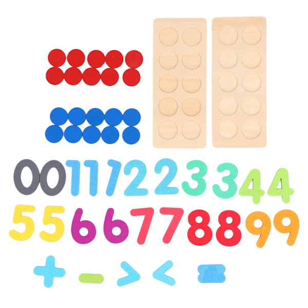 Ti rammer tavle tælle pind multifunktionel træ addition subtraktion matematik pind til hjem skole