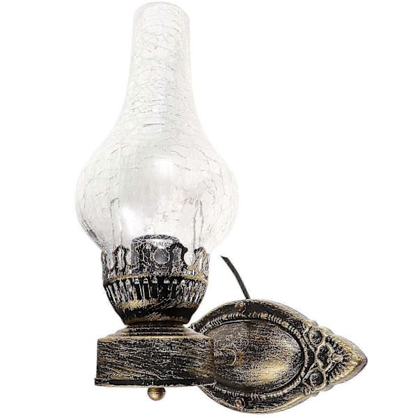 Retro Vegglampe med Parafin, Korridor Trapp Metall Kunst Dekorativ Vegglampe Uten Lyskilde