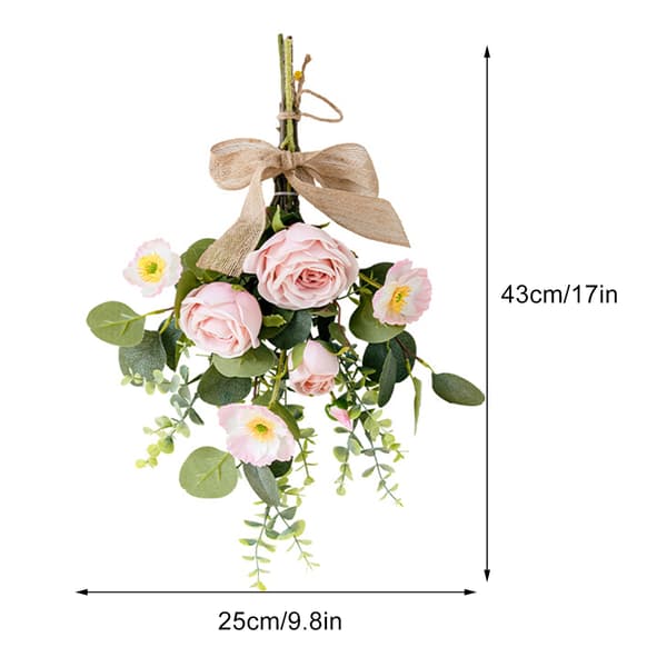 Væghængende kunstig buket Kunstig rosebuket til bryllup