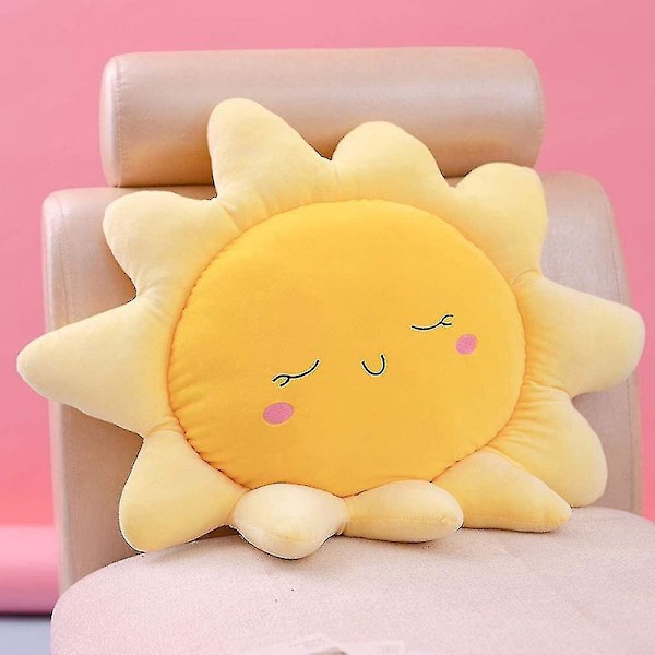 1 Stycke Sol Moln Kudde 45 Cm Plysch Tecknad Animation Leksak Bil Soffa Kudde Plysch Soffa Kudde Bil Nackkudde (sol)-A