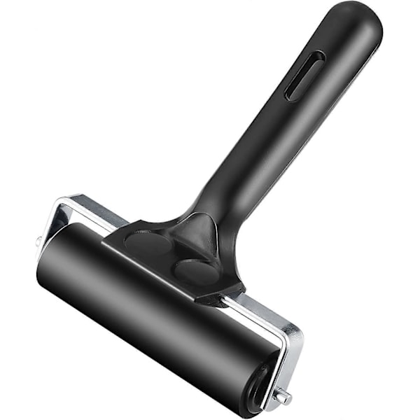 10 cm Brayer Roller, Gummi Brayer Roller med 11 cm (4,3 tum) Handtag, Färg- och Bläckrollerverktyg för Stämpling och Scrapbooks, Screentryck
