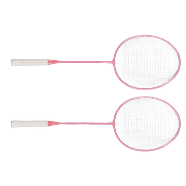 K1134 Badminton Racket Set Split Iron Alloy Badminton Racket Set med förvaringshink Förvaringsväska Rosa