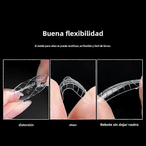 120 st/set Nagelsystem Snabbväxande Gel Duplicator Former Täckt Över Nagel Förlängning Klar Plast9