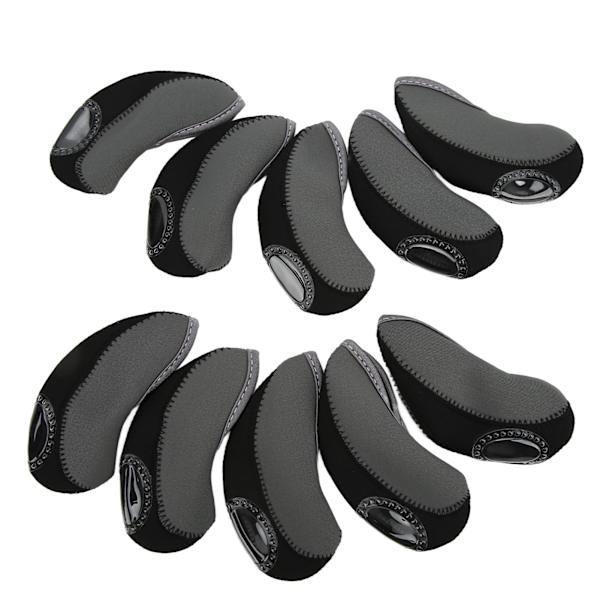 10 st/set järnklubbsöverdrag set golfjärnklubbsöverdrag golfstångshuvudskydd