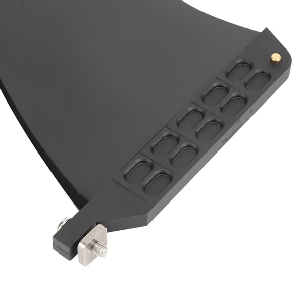 8in Miljøvenlig PVC Kvalitets Paddle Board Fin Watershed Balancing Surfbræt Tilbehør Sort
