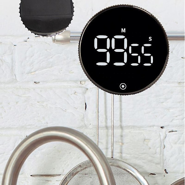 Køkken Timer: Lydløs Nedtælling, Justerbar Lydstyrke, LED-Display