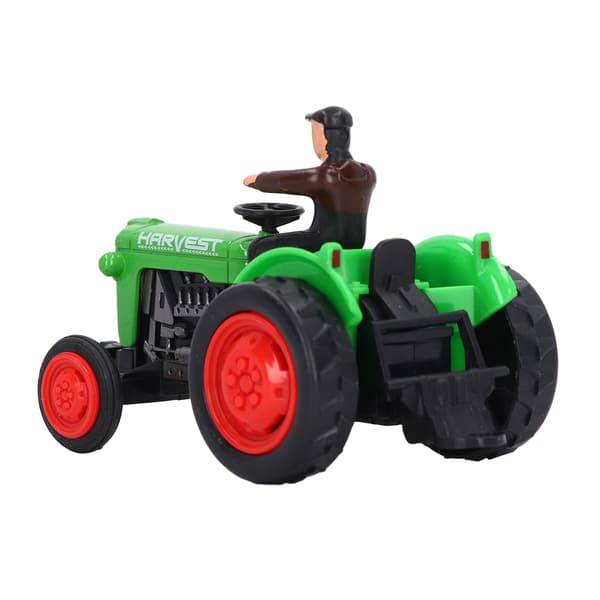 Simulering Traktor Kjøretøy Modell Solid Legering Ingeniør Bonde Bil Leketøy for Barn Grønn