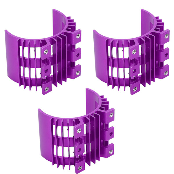3 st motor kylfläns kyldel passar för Wltoys 144001 1:14 RC bil lila