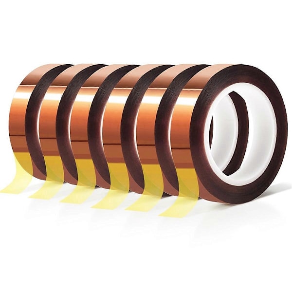 6 rullaa 10 mm x 33 m lämmönsiirtoteippiä lämpösublimaatiopuristimelle vinyylille
