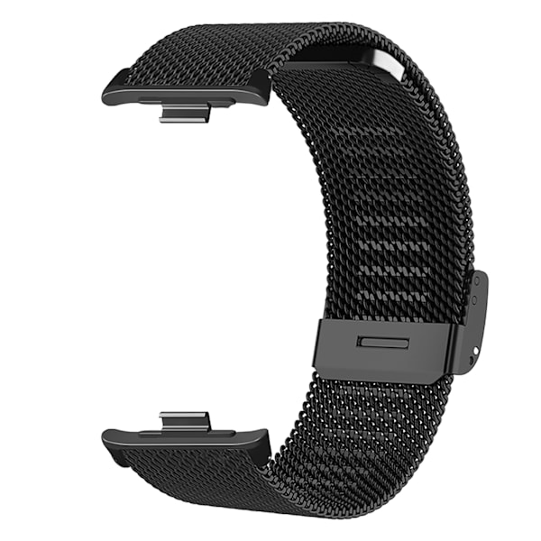 Replacement Watch Band Stainless Steel Sport Watch Wristband Bracelet for Mi Band 8 Black