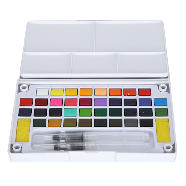 Vattenfärg Pigment Bärbar Ljus Färg Nybörjare Konstnär Vattenfärg Målarset med Penna 36 Färger
