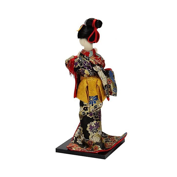 12 tommer Japansk Dukke Traditionel Japansk Dukkeskulptur Med Traditionel Vintage-B8