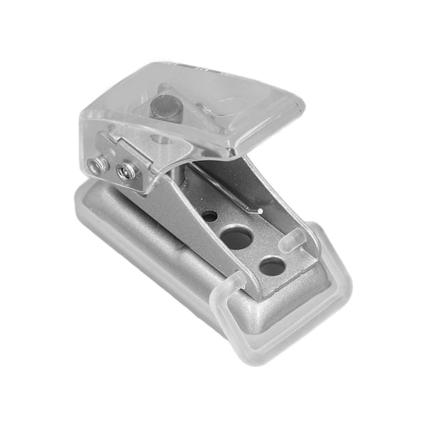 Hole Punch White Mini Handhold Manual Single Hole Puncher for Scrapbooks Paper Card Crafts StationeryTransparent