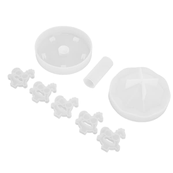 Karrusel Silikoneform Fleksibel Tyk Blød Karruselform DIY Krystal Epoxyharpiks Silikoneform