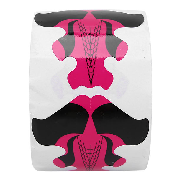 Nail Gel Forms Goldfish Shape Självhäftande Nail Art Extension Sticker för kvinnor