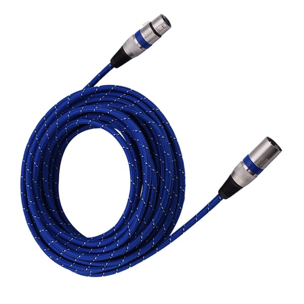 XLR Hann til Hunn Plugg Balansert 3-pinners Mikrofon MIC Lydkabel 10 meter