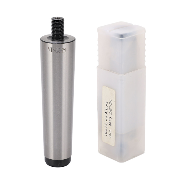 Borrchuck Arbors MT3 Skaft till 3/8in‑24 gängad fräschuck Arbors Adapter för gängmaskin