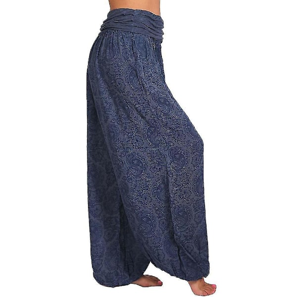 Royalblå Dam Aladdin Harem Byxor - Plus Size 4XL