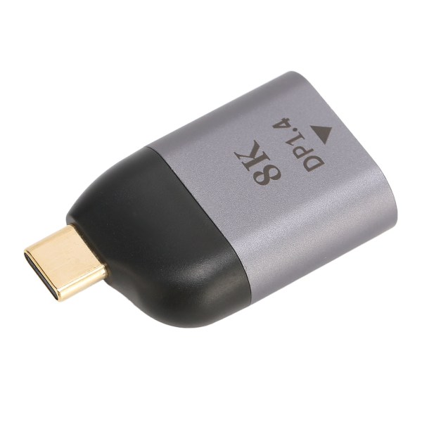 USB C til skjermportadapter 8K 60Hz høyoppløselig kompakt bærbar USB C til DP-adapter for Windows PC