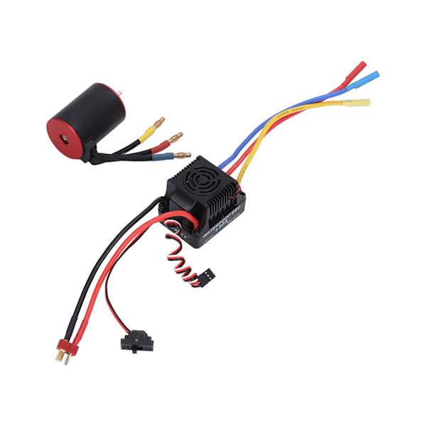 RC 3650 2300KV Borstlös Motor 80A ESC Combo Vattentät med 4mm Bananplugg Hållare för 1/8 1/10 Fjärrkontroll Bil