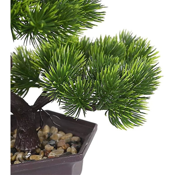 Konstgjord bonsai Träd Falsk Växtdekoration i Kruka Konstgjorda Inomhusväxter Japansk tall bonsai Hög Växt för Heminredning
