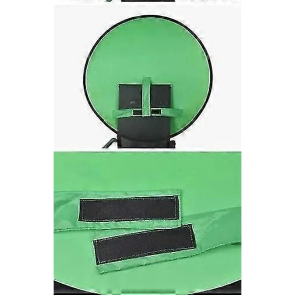 Kannettava Webkameran Tausta Vihreä Kangas Tuoli Videoneuvotteluihin, Zoom, Skype, Taustakuva Videopuheluihin, Chromakey (142cm/4.65ft, Kaksipuolinen Vihreä)