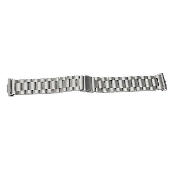 20 mm klokkerem i rustfritt stål med dobbel knapp, justerbar intelligent klokkerem for Huawei Watch Fit 2 Silver