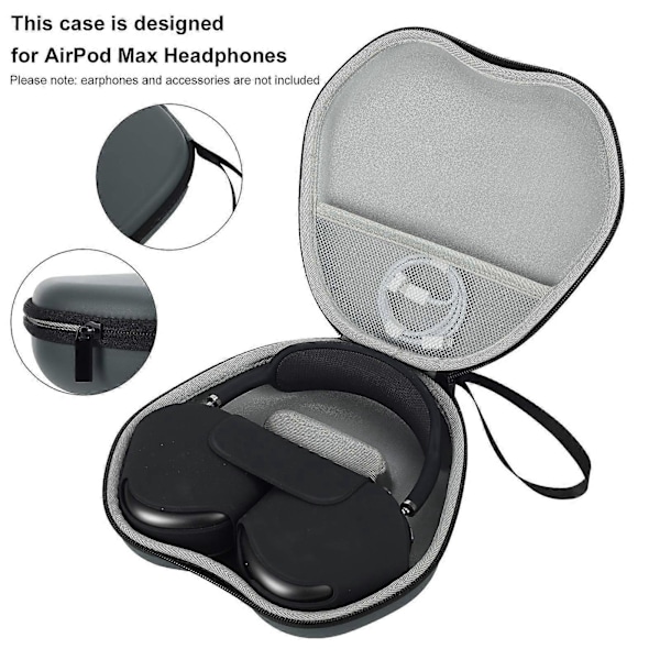 Resväska Kompatibel för Airpods Max Grå