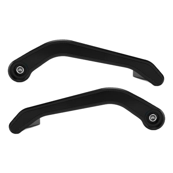2PCS Motorcykel Styrskydd Aluminiumlegering Modifiering Underhåll Universal för 22mm/0.87in Svart