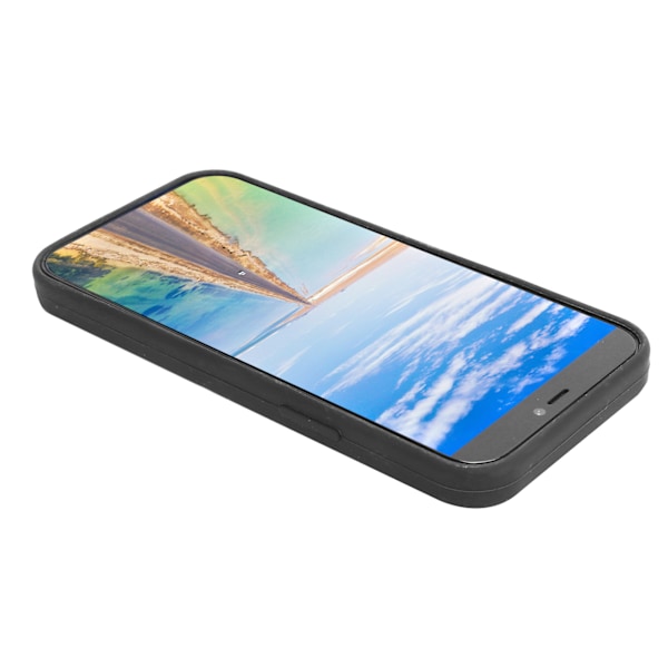 Telefonskal i silikon, skyddande fodral, stöttåligt mobilfodral, passar till IOS 12 Mini (svart)