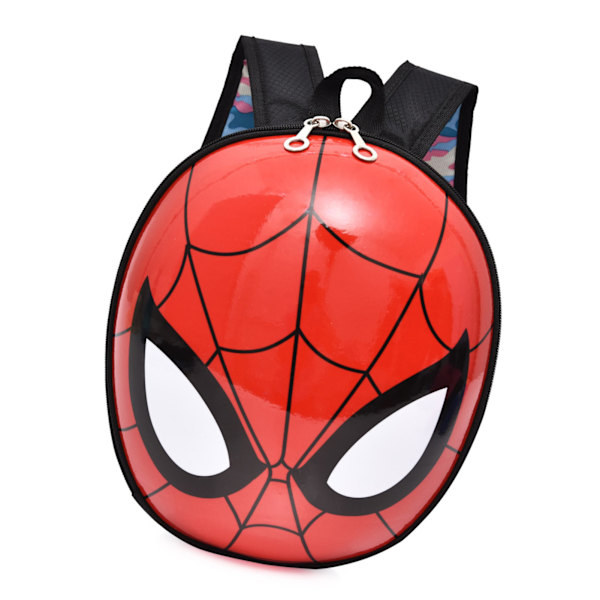 Barnehage Ryggsekk med Tegneseriemotiv, Hardt Skall, Tykke og Brede Stropper, Søt Ryggsekk for Barn, Spider-Man, Svart