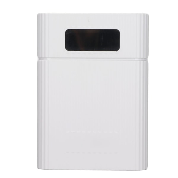 M09 4x18650 DIY Powerbank med mikroingång LED-display Svetsfri batteriförvaringsbox Vit