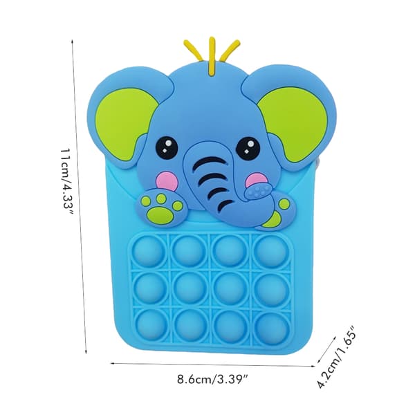 Push Bubble Toy Axelväskor Silikon Stressavlastande Sensorisk Leksak Förvaringsväska Mode Axelväska för Present Barn