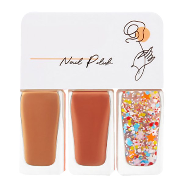 3-pack nagellackset på vattenbasis för kvinnor, lätt att ta bort, snabbtorkande nagellack för dejting, halloweenfest T07