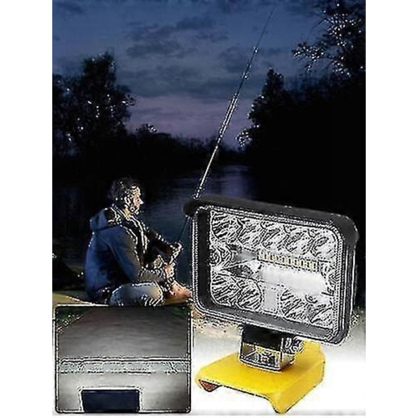 204W LED Arbetslampa 8600 Lm Ficklampa För Dewalt Xr 18V 20V Litiumbatteri 3 Tum
