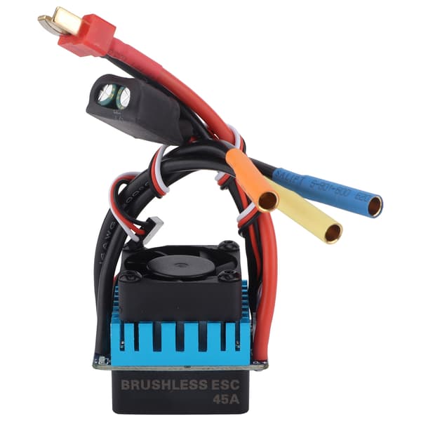 RC Vandtæt 45A 4-polet Sensorløs Børsteløs ESC Hastighedsregulator til 1/10 RC Bildele