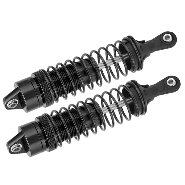2 stk. 115 mm RC aluminiumslegering støddæmper til TRAXXAS SLASH 2WD 1/10 RC biler sort