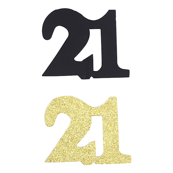 2 kpl numeroa roikkuva banneri syntymäpäiväjuhlan koristetarvike kirjain roikkuva naru liput 21