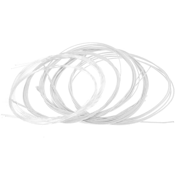 6 STK Oud Strenger Sett 1‑G 2‑D 3‑A 4‑E 5‑B 6‑F Nylon Sølvbelagt Kobberlegering Erstatning