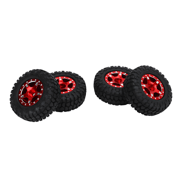 RC-auton renkaat ja vanteet Axial SCX24 -mallille 1/24 Kauko-ohjattavan auton päivitystarvikkeet Punainen