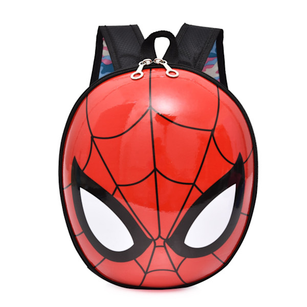 Lasten sarjakuva-reppu, kova kuori, päiväkotireppu, paksut ja leveät hihnat, söpö lasten reppu, Spider Man Black