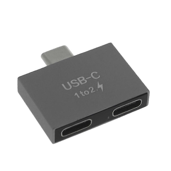 USB C Hane Till Dubbel USB C Hona Splitter Konverter Adapter Förlängningskontakt kompatibel med USB C Laddare PC