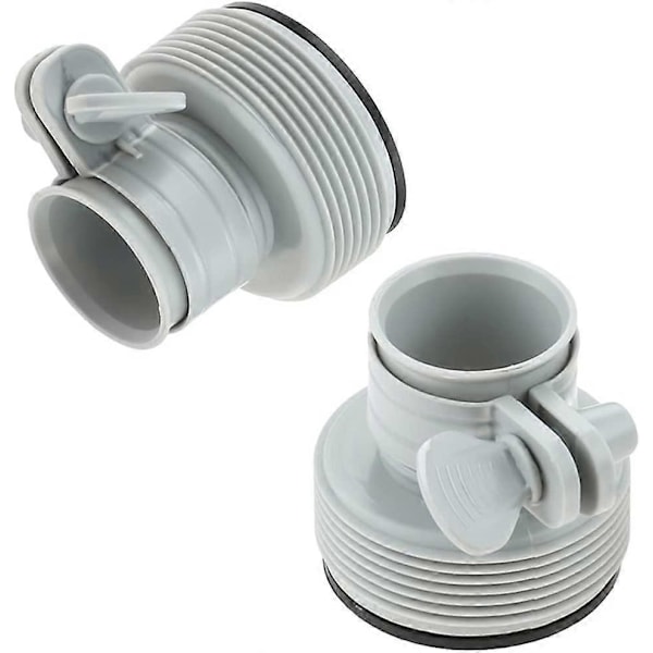 1.25\" - 1.5\" Tyypin B letkuadapterit Intex-altaaseen, letkun muunnosadapterit B-sarja suodatinpumppujen ja suolavesijärjestelmän päivittämiseen (2 kpl)