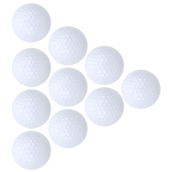 10 st dubbelskiktade golfträningsbollar mjuka puttnings träningsbollar golftillbehör