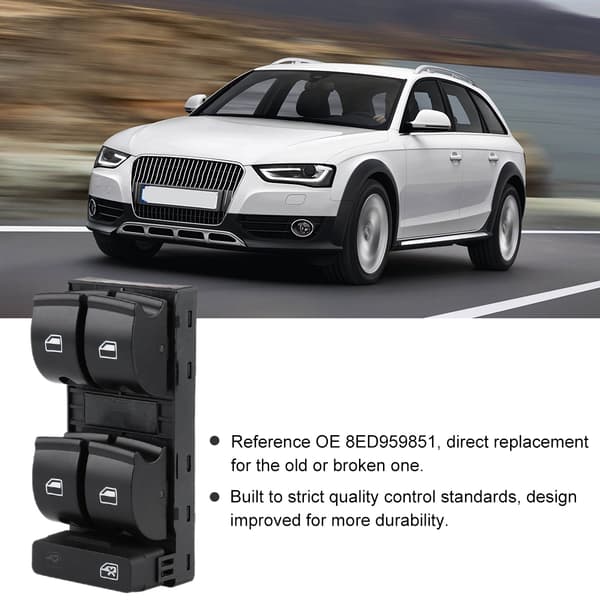 Elektrisk vindusbryterknapp for AUDI A4 B6 B7