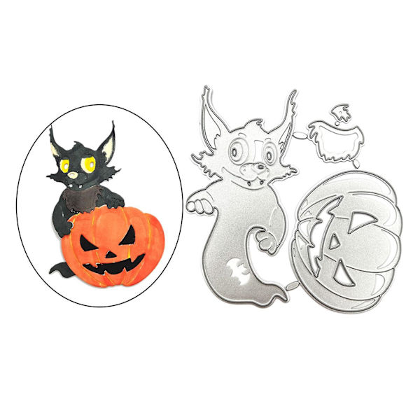 Halloween Græskar Tyv Udskæringsform Sæt til Scrapbog DIY Kortfremstillingsværktøj