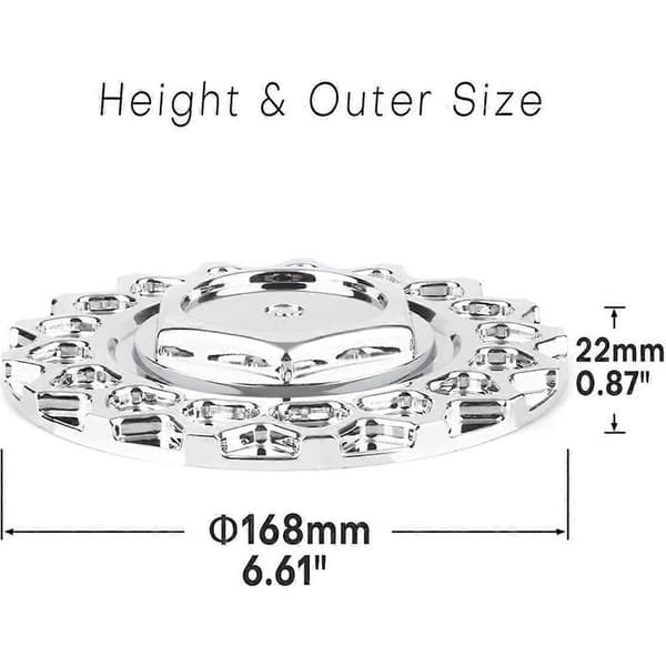 168 mm bilfælg centerkapsel til 247L169 09.24.028, sæt med 4