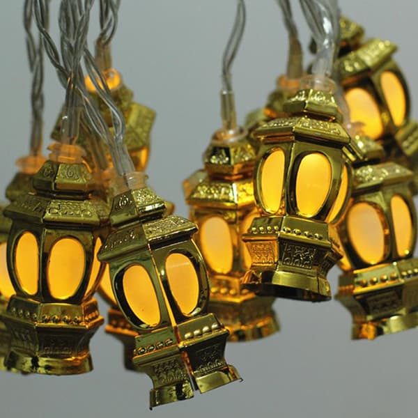 LED Muslim Ramadan Valosarja Eid Lyhdyt Valosarja LED Keijuvalo